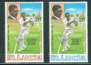 Saint Lucia Scott 229-30 MNH**1968 Cricket set