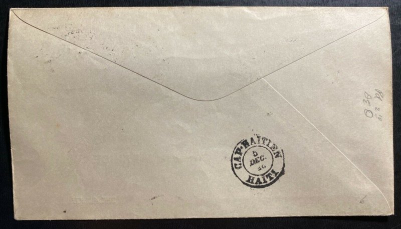 1925 Port Au Prince Haiti Early Airmail cover To Cap Haitien