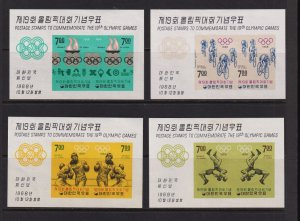 Korea - 1968 Olympics souvenir sheet set, cat. $ 42.00