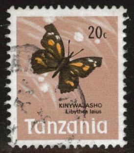 Tanzania Scott 38 Used Butterfly stamp