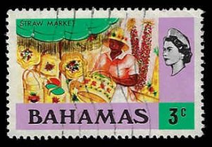 Bahamas #315 Used; 3c Straw Market (1971)