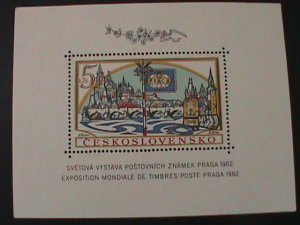 CZECHOSLOVAKIA-1962 SC#1080-PRAGA'62 WORLD STAMP SHOW MNH S/S VERY FINE