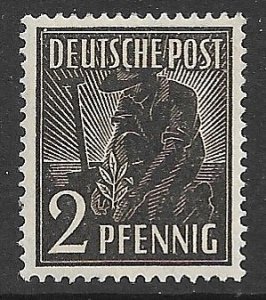 GERMANY 1947-48 2pf Planting Olive Pictorial Sc 557 MNH