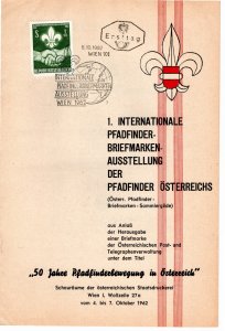 Austria 1962 Sc 684 MNH Commemorative Perforate FD announcement booklet