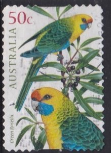 Australia - 2005 Aust. Parrots Green Rosella -used 50c