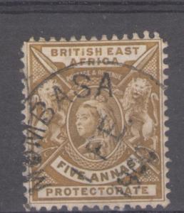 British East Africa 1896 Queen Victoria 5a Scott # 80 U