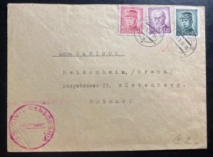 1946 Brno Czechoslovakia Censored Cover To Wittenberg  Germany