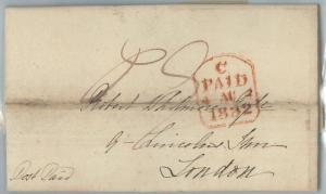 72453 - GREAT BRITAIN - POSTAL HISTORY Prephilatelic cover: SOUTHAMPTON 1832