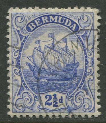 STAMP STATION PERTH Bermuda #87 Caravel Issue FU Wmk 4 1922