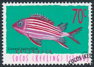 Cocos (Keeling) Islands 1998 70c Marine Life - Crowned Squirrelfish SG335e F/U