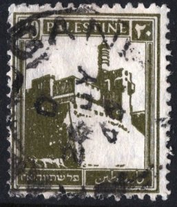 Palestine SC#77 20m Citadel, Jerusalem (1944) Used