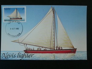 sailing ship maximum card Nevis 85618