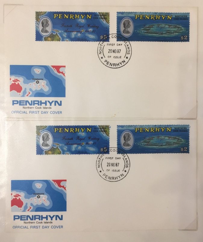 Cook Islands Penrhyn Covers (Apx 76) Art Wildlife Roaylty Prinz Album( GM3197