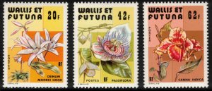 WALLIS & FUTUNA 1979 Flowers; Scott 235-37; MNH