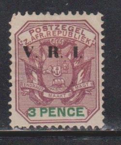 TRANSVAAL Scott # 206 MH - VRI Overprint