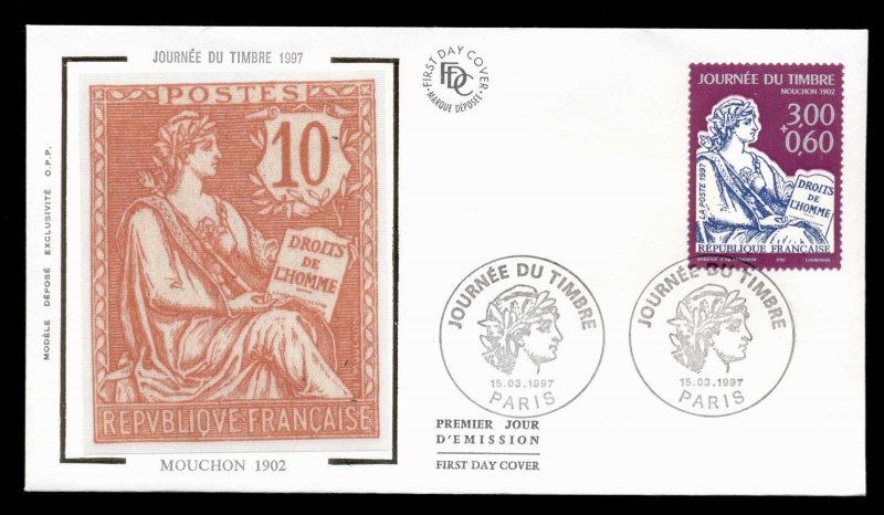 France 1997 Stamp day FDC