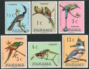 Panama 478-478F, MNH. Mi 989-994. Birds 1967. New World Anhinga, Quetzals,Macaw,