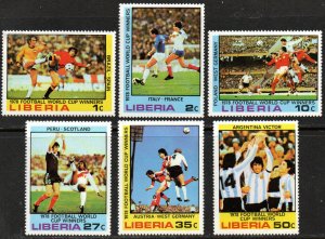 Liberia Sc #820-825 MNH