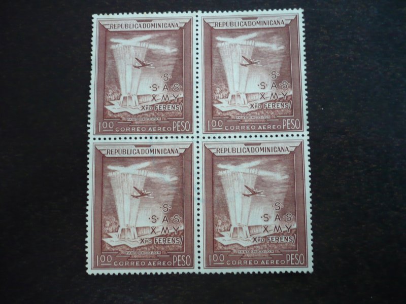 Stamps - Dominican Republic - Scott# C86 - Mint Never Hinged Block of 4 Stamps