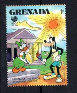 GRENADA - 1988 -DISNEY - DAISY - DINGO - OLYMPIC GAMES - 1ç -