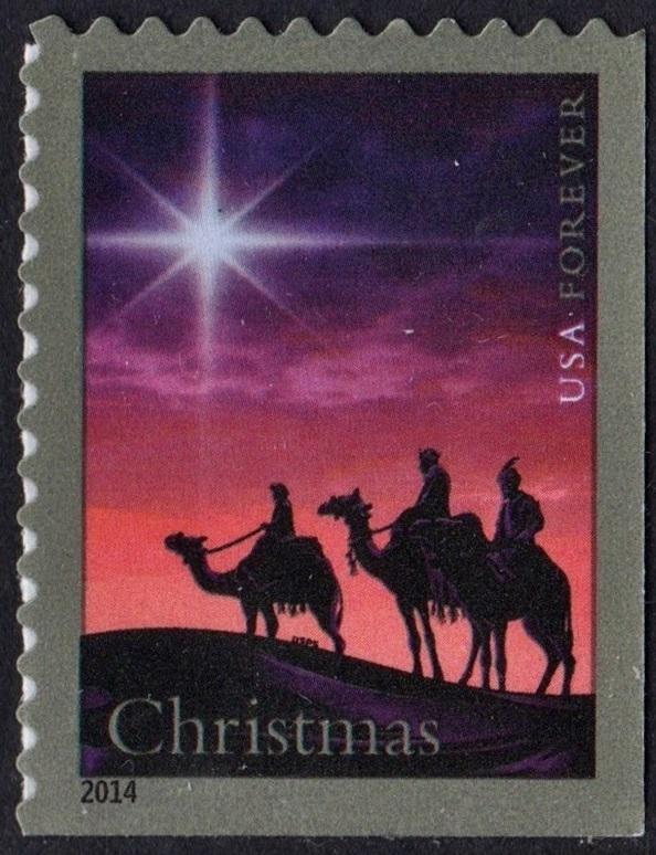 SC#4945 (49¢) Christmas Magi Booklet Single (2014) SA