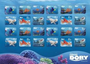 Z08 MLD161109d MALDIVES 2016 Finding Dory Pixar Disney MNH ** Postfrisch