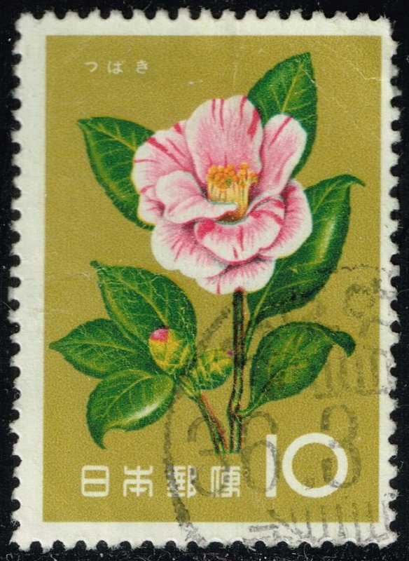 Japan #714 Camellia; Used (3Stars)