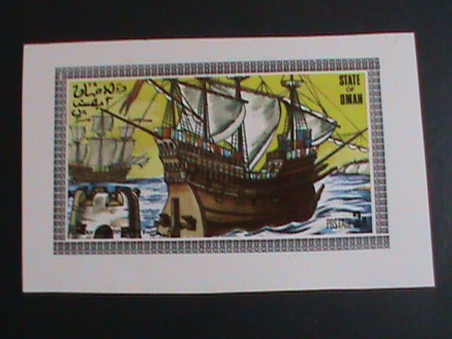 ​OMAN STAMP-1977-WORLD FAMOUS CRUISER IMPERF -MNH-S/S SHEET VERY FINE