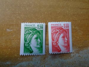 France  #  1675 / 1677   MNH