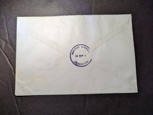 1963 Malaya Airmail FFC Cover Kuala Lumpur to Beach Street Jesselton