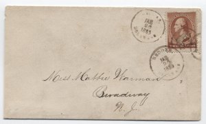 1885 Redden DE #210 cover fancy cancel DPO [S.3410]