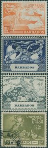 Barbados 1949 SG267-270 UPU set FU