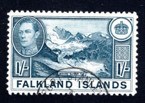 Falkland Islands SC #91   VF, Used, Mt. Sugar Top, CV $19.00 .... 1930064