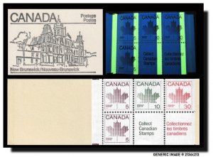 CANADA # BK82a - McCann BK82e  MNH - Variety 1 bar tagging - 7/10 Fredericton NB