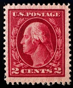 US Scott #406 Dark Carmine M OG NH VF-XF [JUMBO]