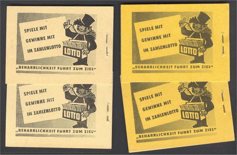 GERMANY DDR, GROUP 4 DIFFERENT BOOKLETS NEVER HINGED	