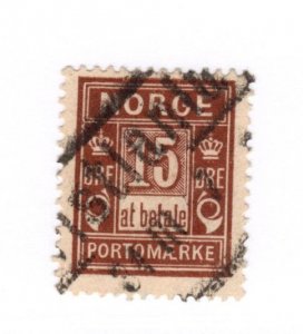 Norway #J4 Used - Stamp CAT VALUE $1.75