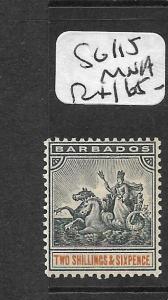 BARBADOS (PP2709B) SEAHORSE 2/6  SG 115  MNH