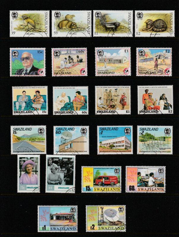 Swaziland x 8 used sets & a pair modernish