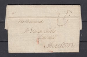 GB QV 1792 Pre Stamp Entire To Aberdeen Postal History BP12810