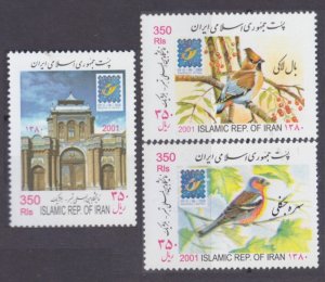 2001 Iran 2854-2856 Birds 5,50 €