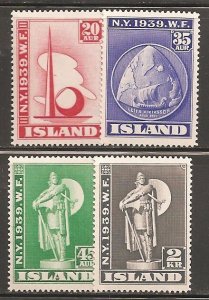 Iceland SC 213-16 Mint, Never Hinged
