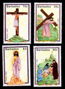 Barbados 818-821 Mint NH MNH Easter!
