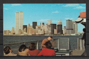 Postcard World Trade Center & Lower Manhattan, New York City, VF Unposted !!