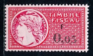 France Timbre Fiscal Revenue Stamp Single MNH