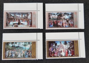 Vatican Sistine Chapel Restoration 2002 Moses Egypt Last Supper stamp margin MNH