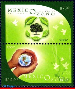 2550 MEXICO 2007 OZONE LAYER PROTECTION, ENVIRONMENT, NATURE, SET MNH