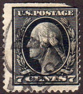 United States 407 - Used - 7c George Washington (1914) (cv $14.00)