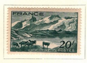 FRANCE Scott 465 MH* 1943 Lake Lerie and Alps stamp