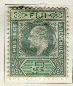 FIJI; 1904 early Ed VII issue Mint hinged 1/2d. value